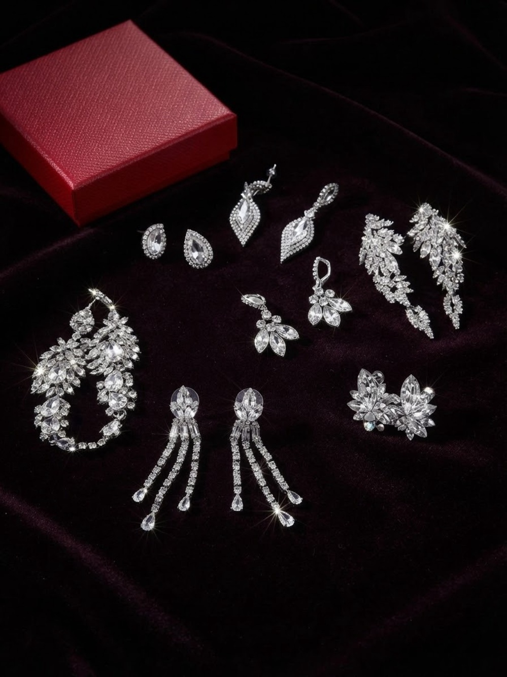 Elegant Crystal Earring Set for Women